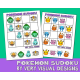 KIDS PICTURE SUDOKU Pokémon Printable Puzzles for Beginners : Critical Thinking & Problem Solving Skills